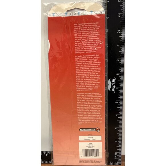 Mod Podge Podgeable Papers Lightweight Christmas Craft Ornament Snowfall 24994 - Picture 4 of 4